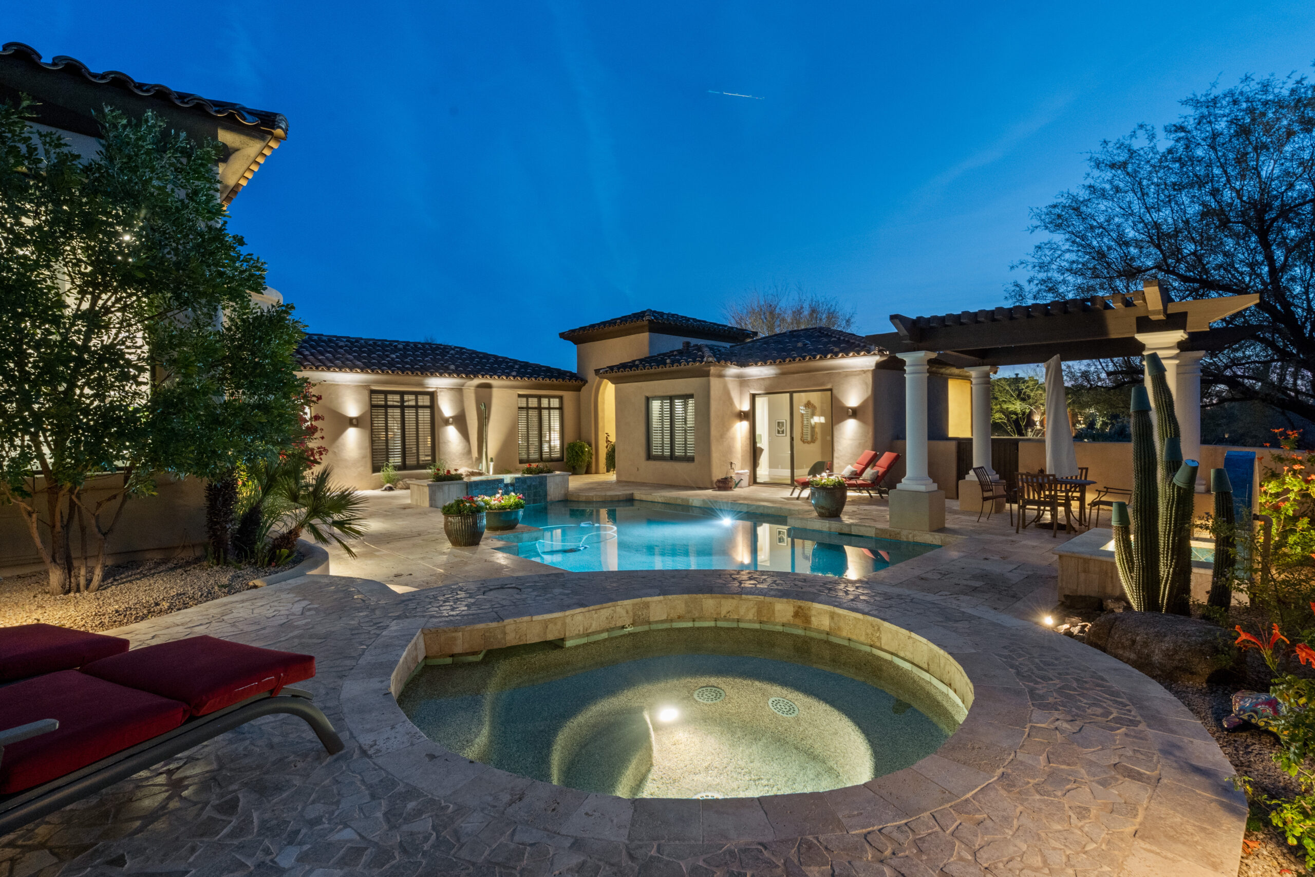 Spa Pool Courtyard